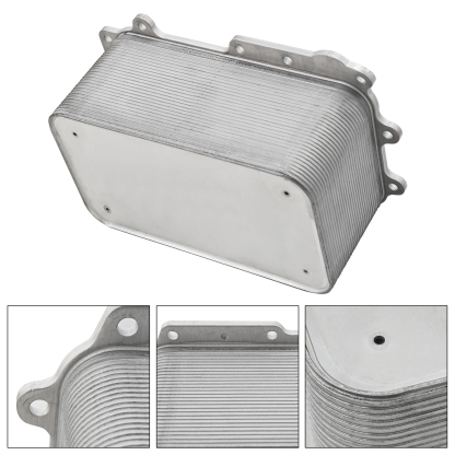 Engine Oil Cooler with Sealing Rings for Peterbilt 587 Fits for Paccar MX13 EPA10 DAF CF65 CF75 CF85 XF95 XF105