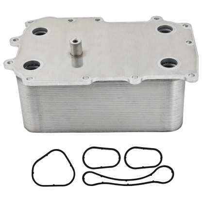 Engine Oil Cooler with Sealing Rings for Peterbilt 587 Fits for Paccar MX13 EPA10 DAF CF65 CF75 CF85 XF95 XF105