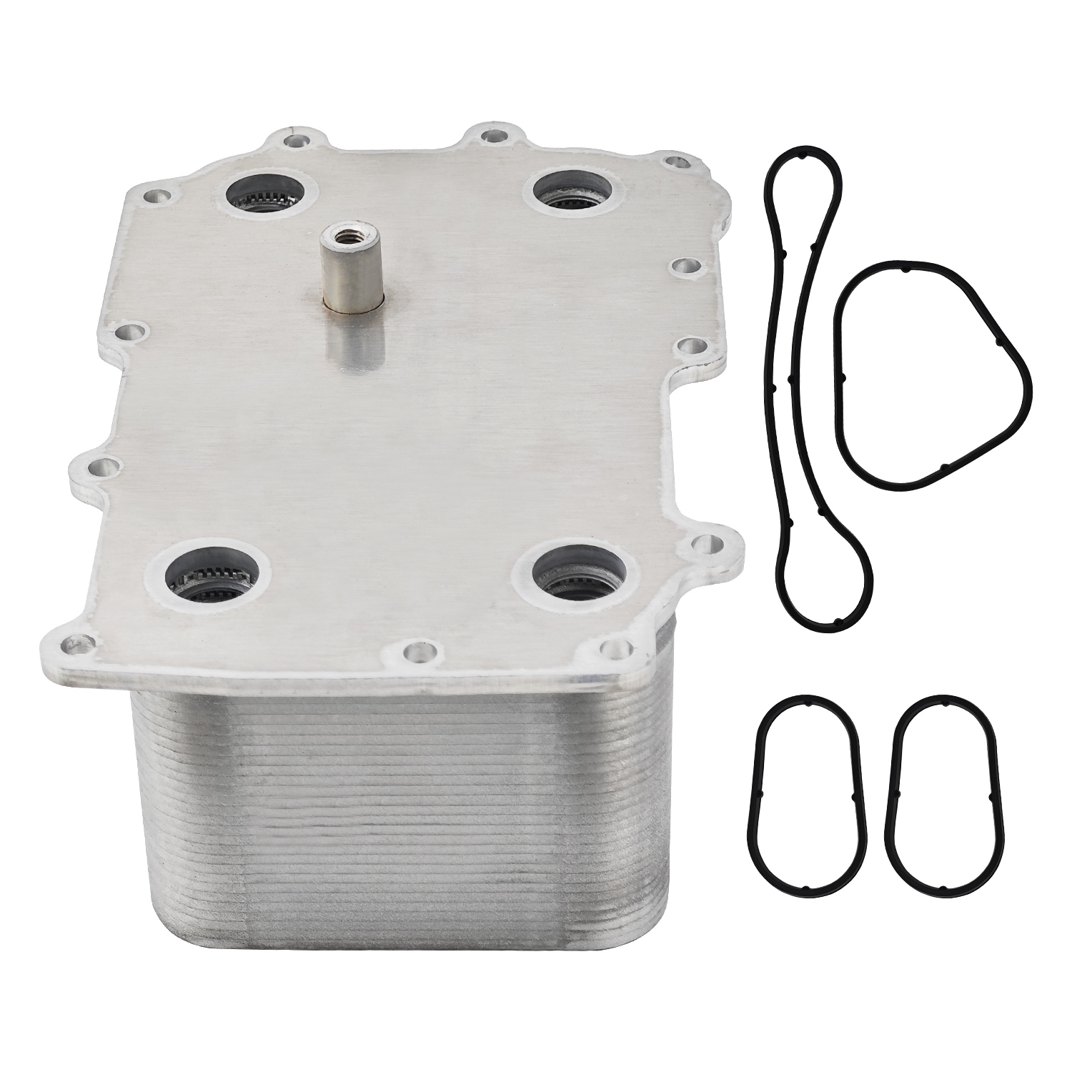 Engine Oil Cooler with Sealing Rings for Peterbilt 587 Fits for Paccar MX13 EPA10 DAF CF65 CF75 CF85 XF95 XF105