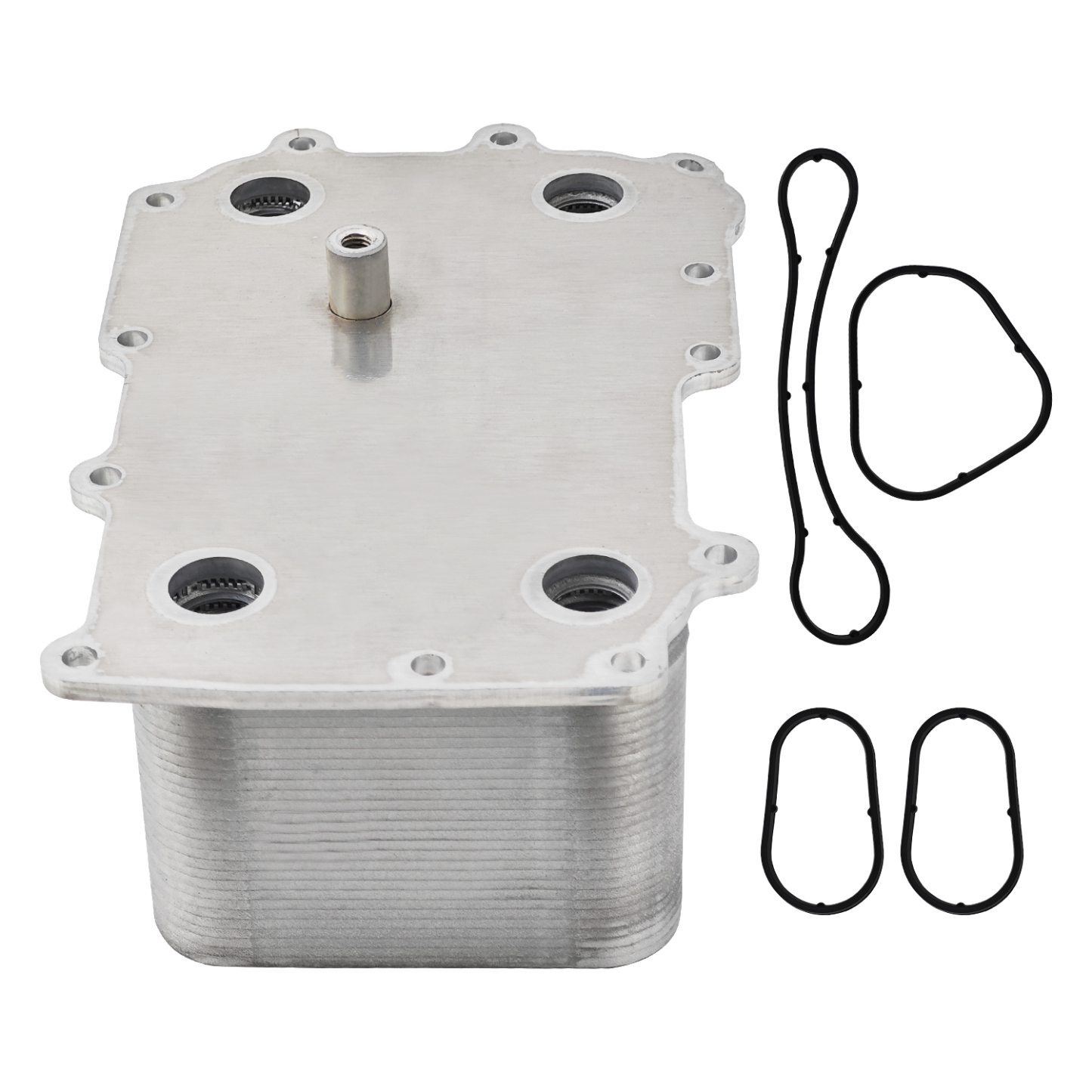 Engine Oil Cooler with Sealing Rings for Peterbilt 587 Fits for Paccar MX13 EPA10 DAF CF65 CF75 CF85 XF95 XF105