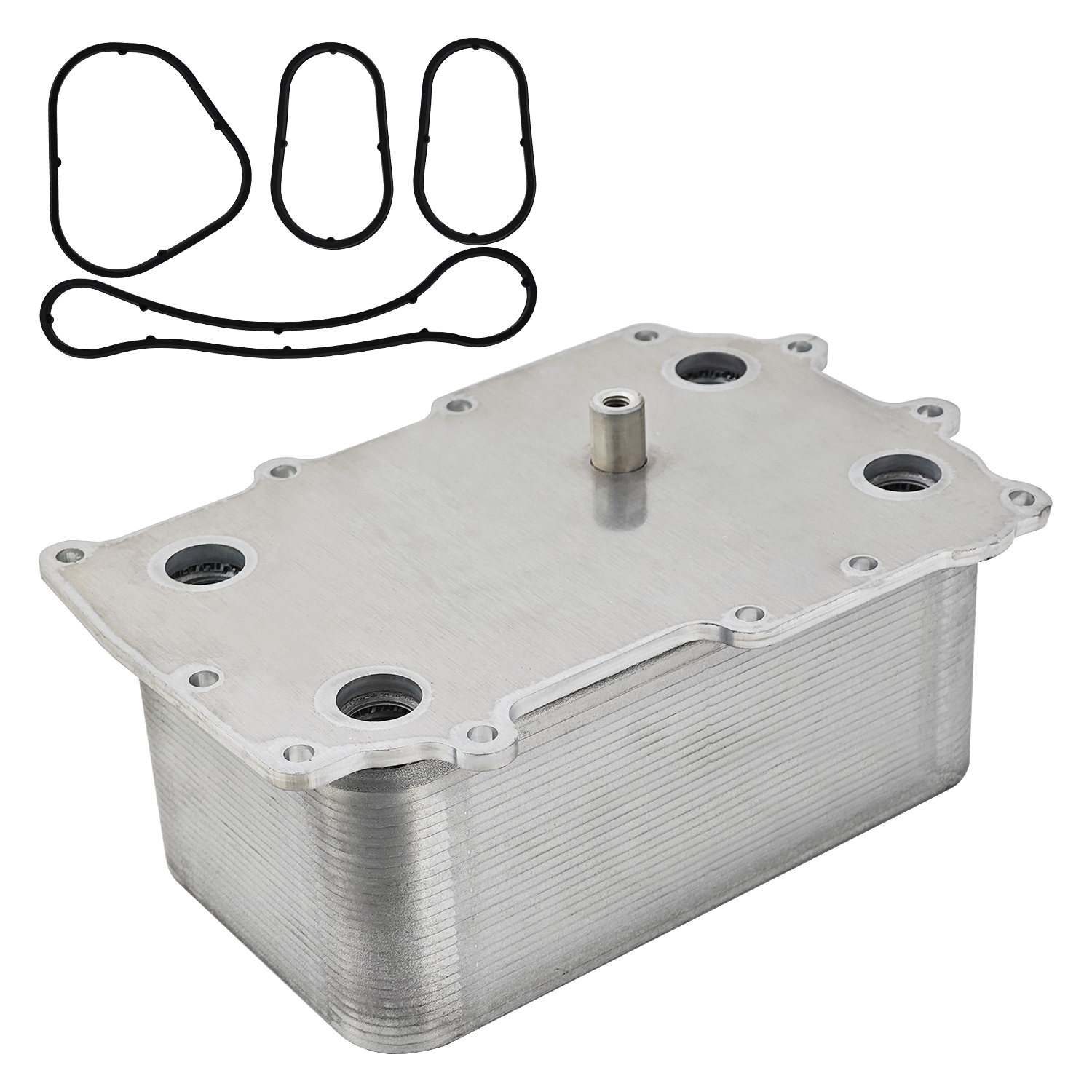 Engine Oil Cooler with Sealing Rings for Peterbilt 587 Fits for Paccar MX13 EPA10 DAF CF65 CF75 CF85 XF95 XF105