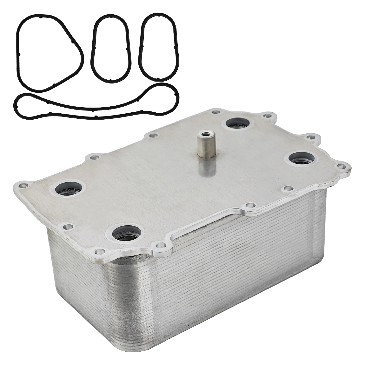 Engine Oil Cooler with Sealing Rings for Peterbilt 587 Fits for Paccar MX13 EPA10 DAF CF65 CF75 CF85 XF95 XF105