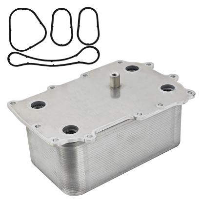 Engine Oil Cooler with Sealing Rings for Peterbilt 587 Fits for Paccar MX13 EPA10 DAF CF65 CF75 CF85 XF95 XF105