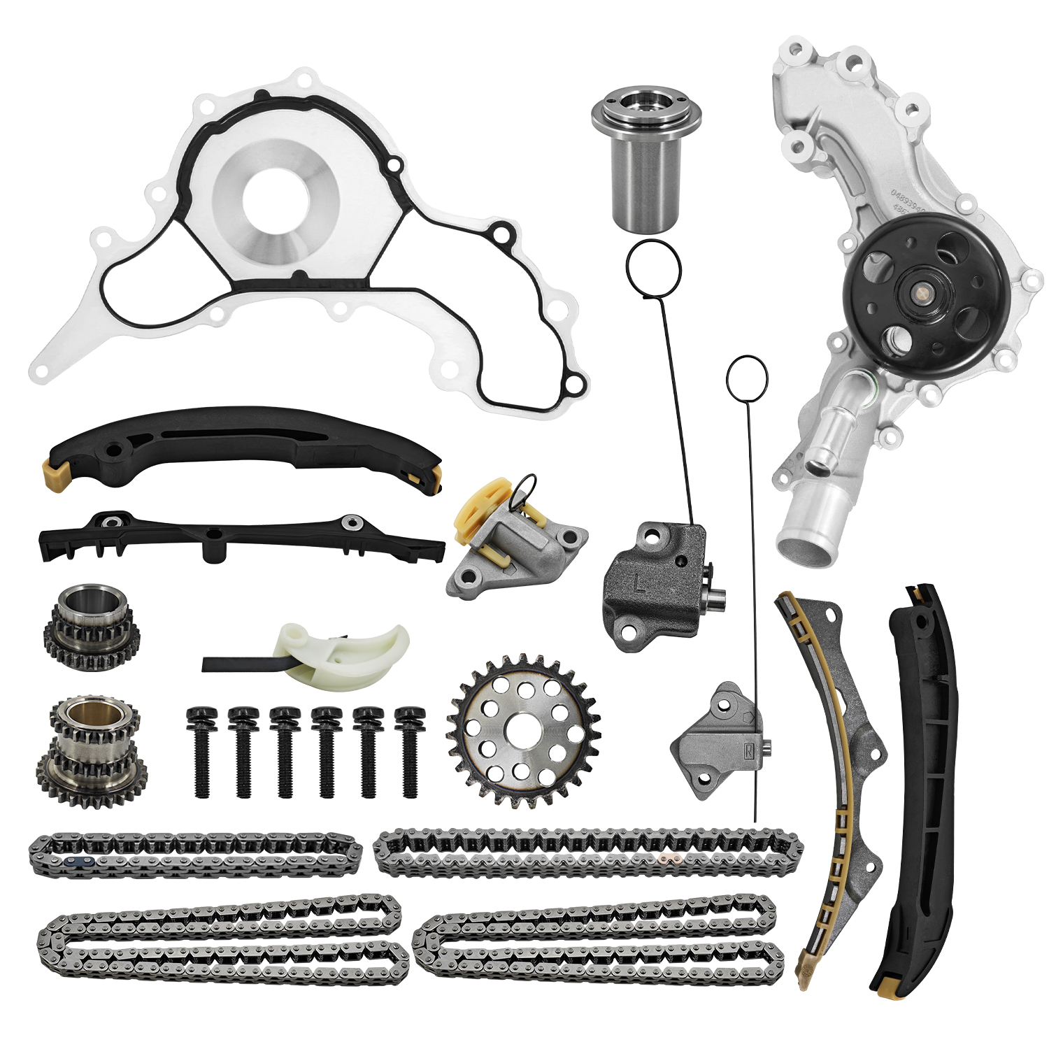 Timing Chain Kit w/Water Pump for Upg Pentastar V6 3.6L Engine (2016+), for Ram 1500/ ProMaster, For Chrysler Pacifica/Voyager