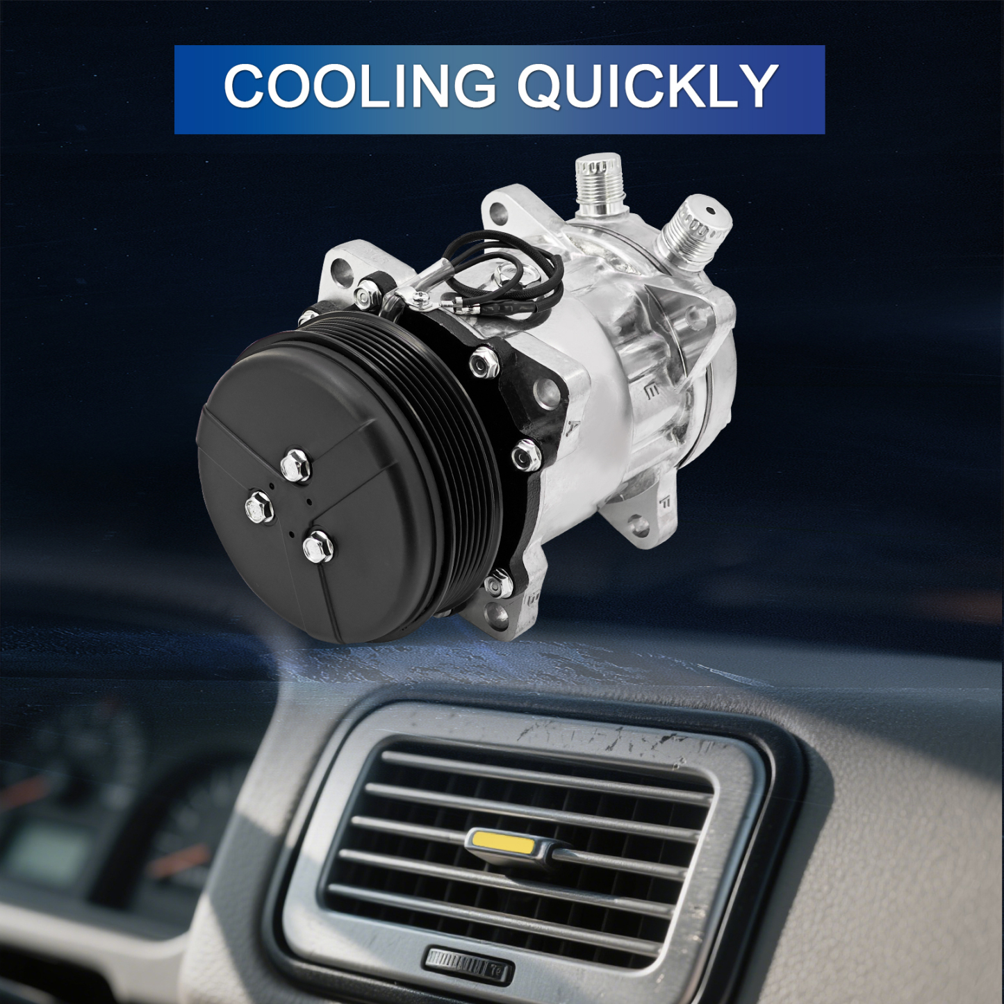 Air Conditioning Compressor for ford fits for New Holland 1089 1095 2450 2550 5640 6640 7740 7840 8240 8340 TS90 TS100 TS110 TS115