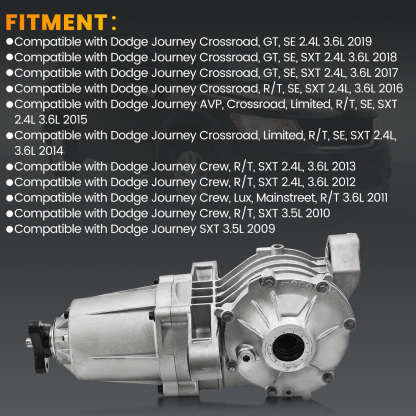 Rear Differential Carrier Assembly Compatible with Dodge Journey 2.4L 3.5L 3.6L 2009-2019 w/Viscous Unit Kit