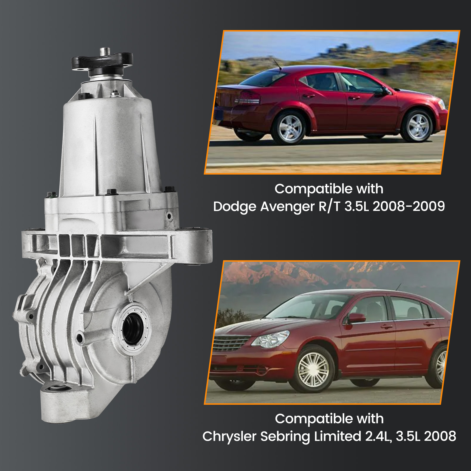 Rear Differential Carrier Assembly Compatible with Dodge Journey 2.4L 3.5L 3.6L 2009-2019 w/Viscous Unit Kit