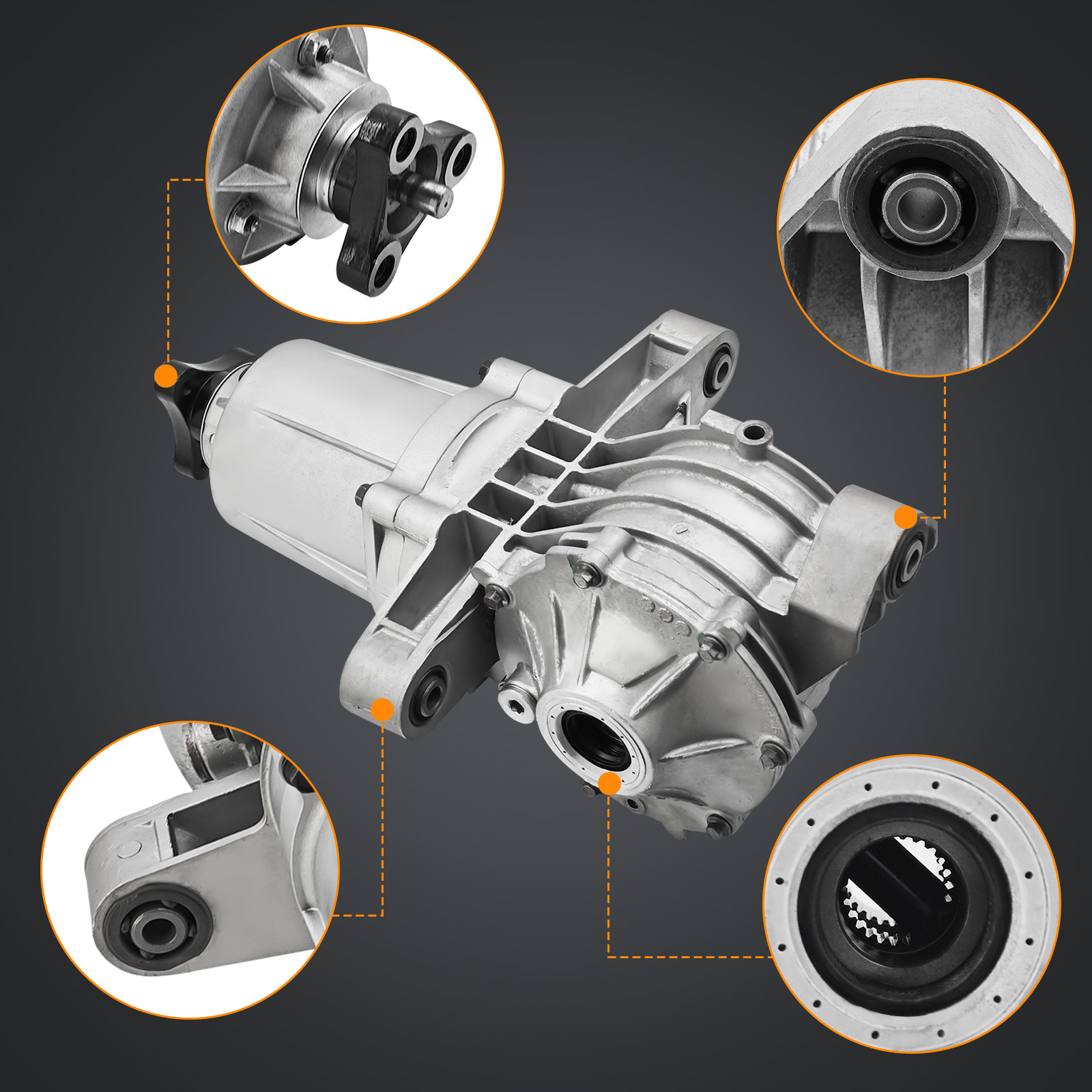 Rear Differential Carrier Assembly Compatible with Dodge Journey 2.4L 3.5L 3.6L 2009-2019 w/Viscous Unit Kit