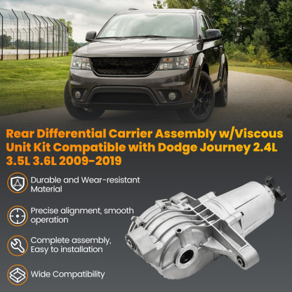 Rear Differential Carrier Assembly Compatible with Dodge Journey 2.4L 3.5L 3.6L 2009-2019 w/Viscous Unit Kit