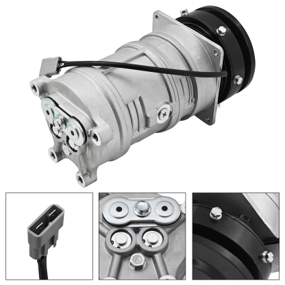 A/C Compressor with Clutch Fit for John Deere 4020 4030 4430 4440 4000 4040 4230 2040 2140 3040 3140 6600 7720 8820