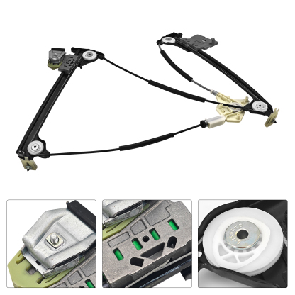 Front Left Driver Side Window Regulator for Mercedes-Benz SL500 2003-2006, SL55 AMG 2003-2008, SL63 AMG 2009, 2011-2012