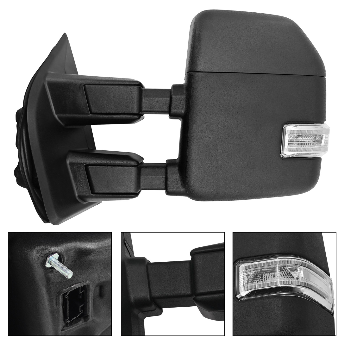 Left Driver Side Tow Mirror Fits for Ford F250 F350 F450 F550 2017-2022