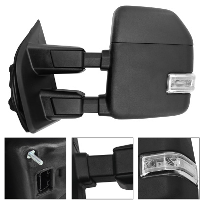 Left Driver Side Tow Mirror Fits for Ford F250 F350 F450 F550 2017-2022