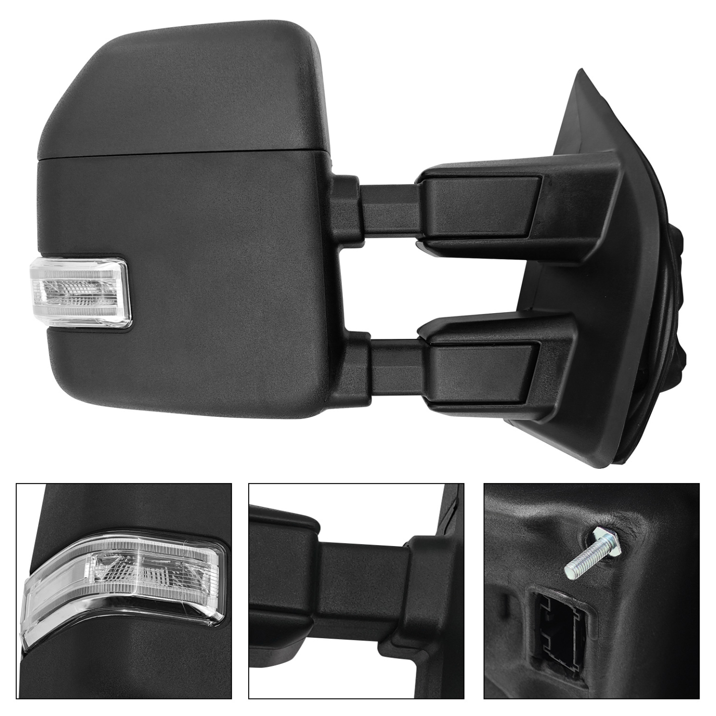 Right Passenger Side Tow Mirror Fits for Ford F250 F350 F450 F550 2017-2022