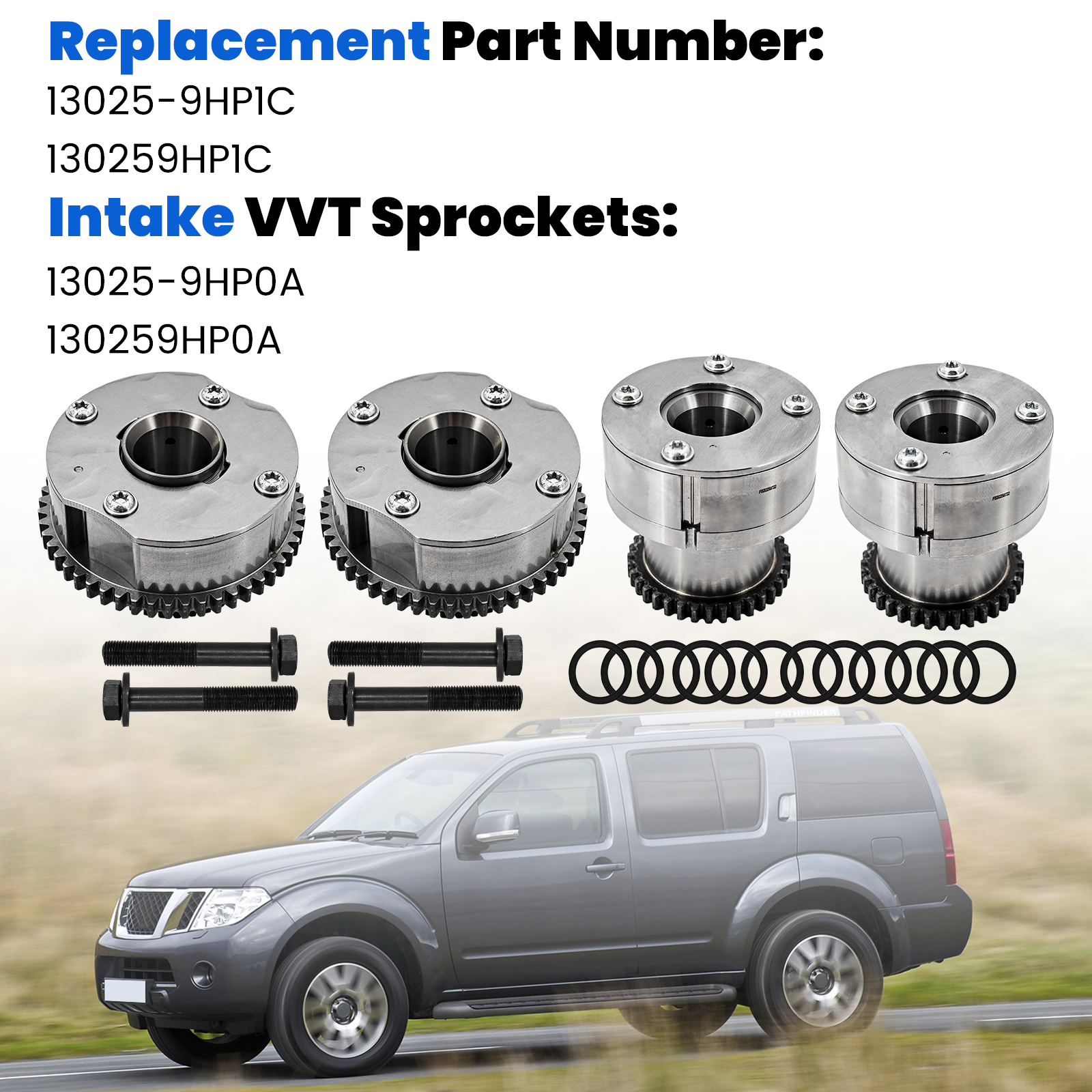 Intake & Exhaust Engine VVT Sprocket for Nissan Maxima 2015-2016,Murano 2015-2024,Maxima 2016-2023,Altima 2014-2018