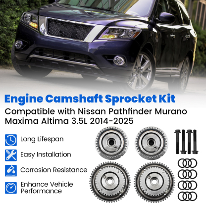 Intake & Exhaust Engine VVT Sprocket for Nissan Maxima 2015-2016,Murano 2015-2024,Maxima 2016-2023,Altima 2014-2018