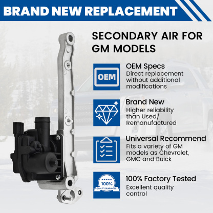  Secondary Air Injection Check Valve 2.4L For Chevy Malibu/Cobalt/Equinox, For Buick LaCrosse/Regal, For Pontiac G5 G6, For GMC Terrain and Saturn Aura