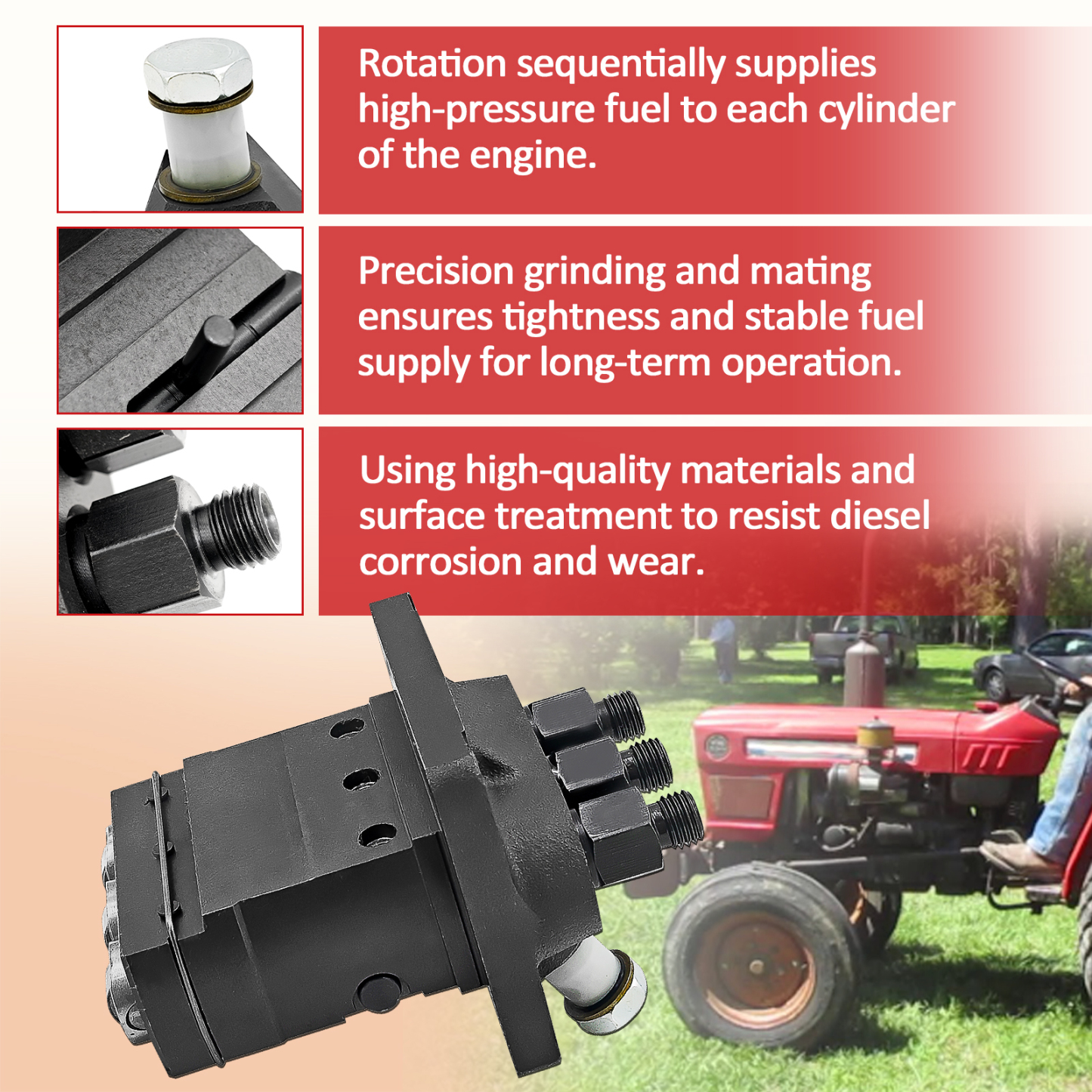  Fuel Injection Pump for John Deere 750 CH15618 for Yanmar YM180 YM186 YM187 YM220 YM226 YM250 YM1301 YM1401 YM1502 YM1510 YM1601 YM1610 YM1702 YMG1800 YM1802