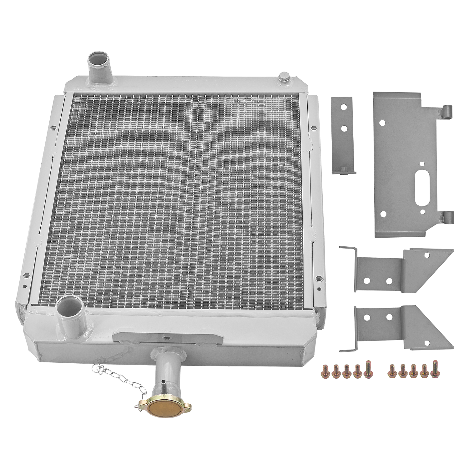 Radiator Compatible with Case IH 574 Diesel 674 Diesel 2500A Diesel 3-Row