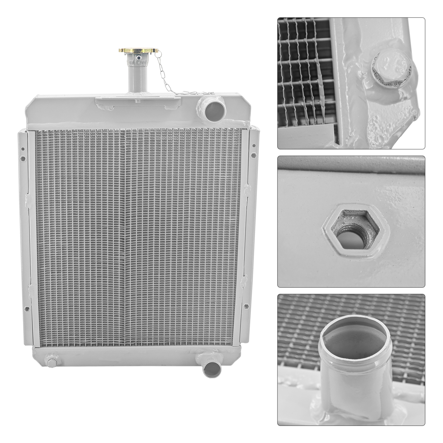 Radiator Compatible with Case IH 574 Diesel 674 Diesel 2500A Diesel 3-Row