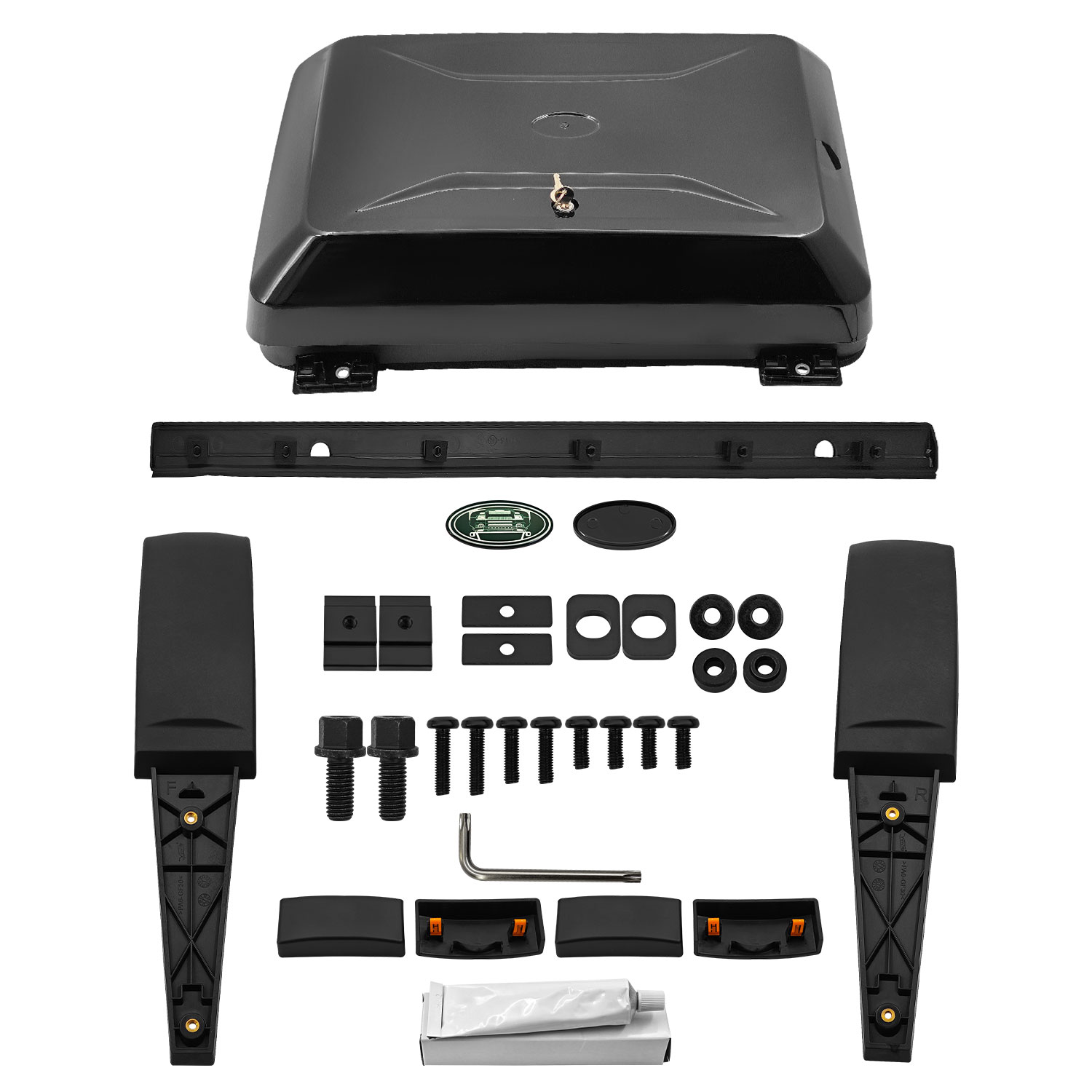 Exterior Side Toolbox Storage Box Fits for Land Rover Defender 110 2020-2025 Exterior Side Mounted Gear Carrier Toolbox w/Lock LR7510001