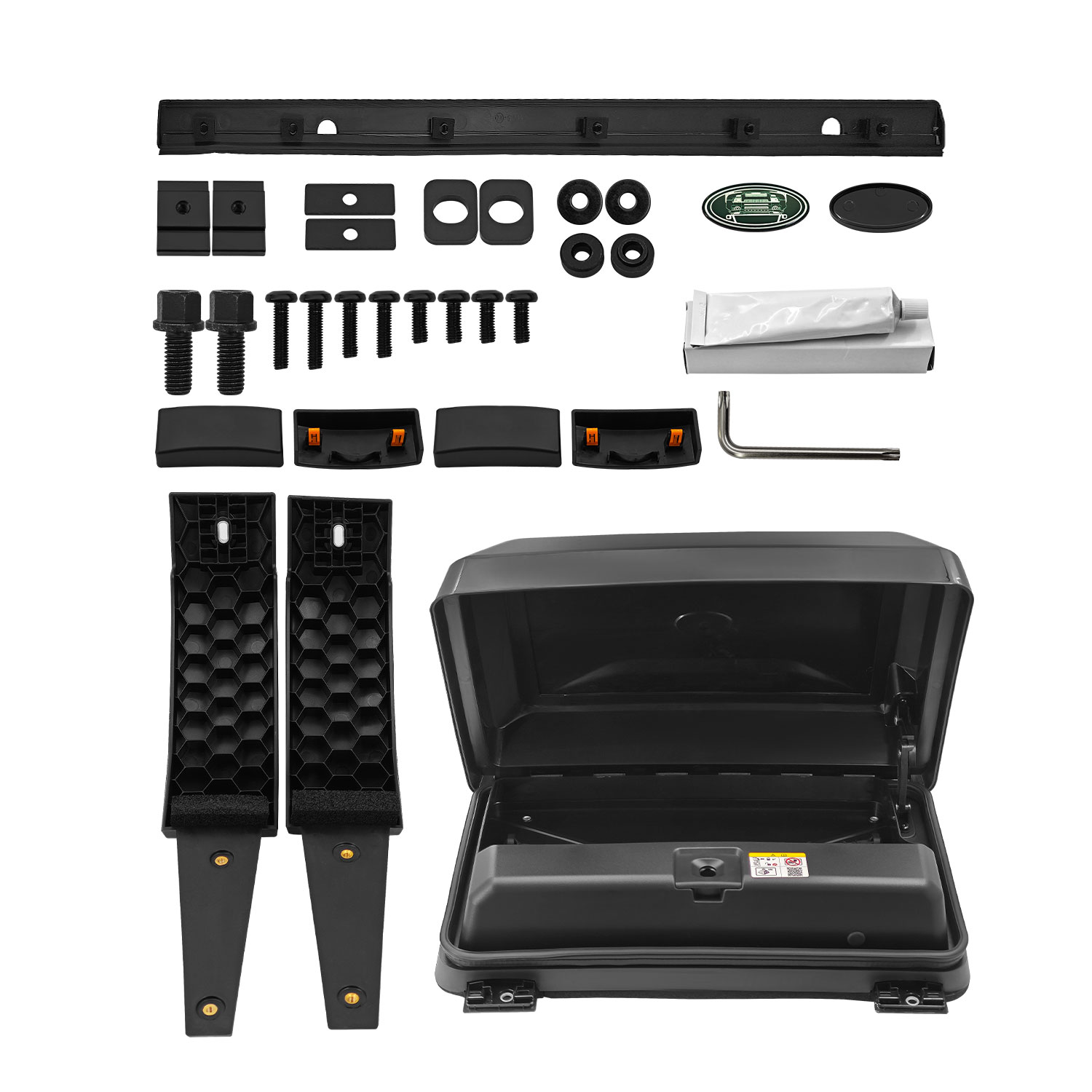 Exterior Side Toolbox Storage Box Fits for Land Rover Defender 110 2020-2025 Exterior Side Mounted Gear Carrier Toolbox w/Lock LR7510001