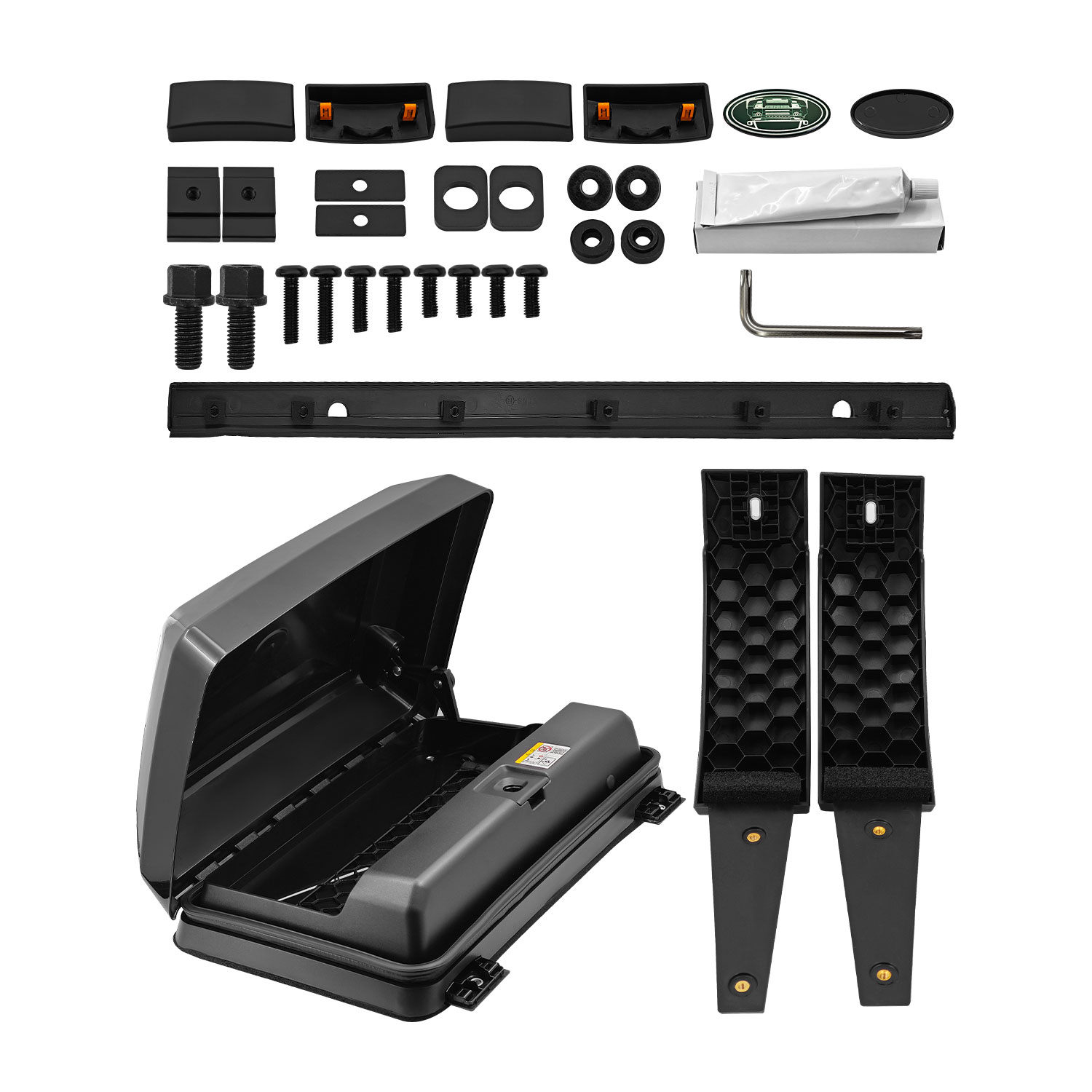 Exterior Side Toolbox Storage Box Fits for Land Rover Defender 110 2020-2025 Exterior Side Mounted Gear Carrier Toolbox w/Lock LR7510001