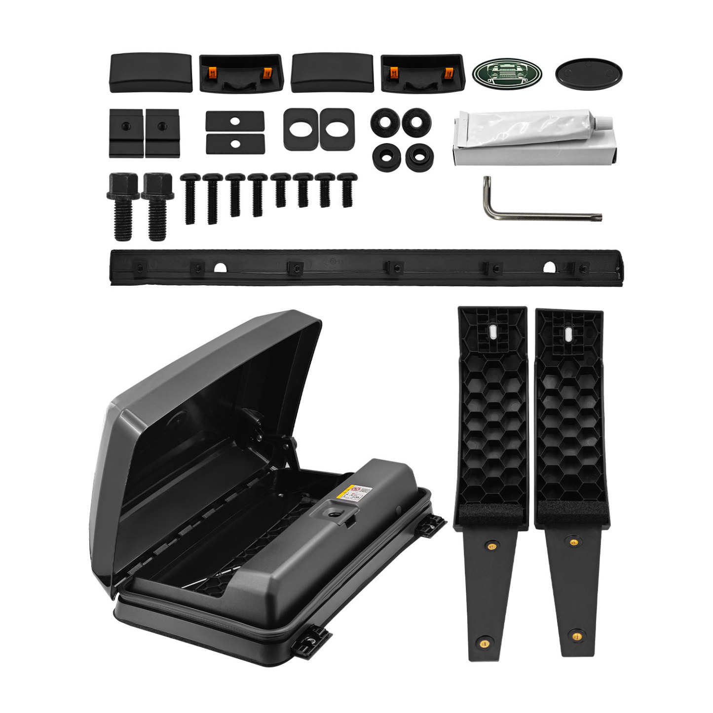 Exterior Side Toolbox Storage Box Fits for Land Rover Defender 110 2020-2025 Exterior Side Mounted Gear Carrier Toolbox w/Lock LR7510001