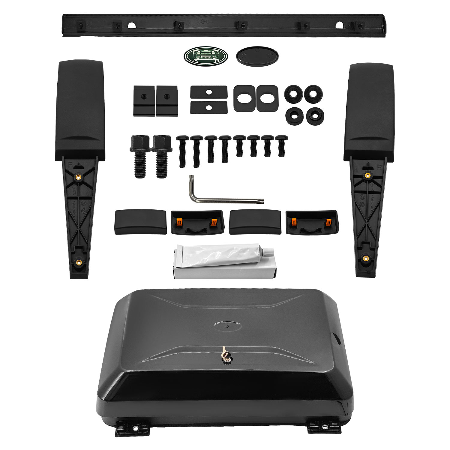 Exterior Side Toolbox Storage Box Fits for Land Rover Defender 110 2020-2025 Exterior Side Mounted Gear Carrier Toolbox w/Lock LR7510001