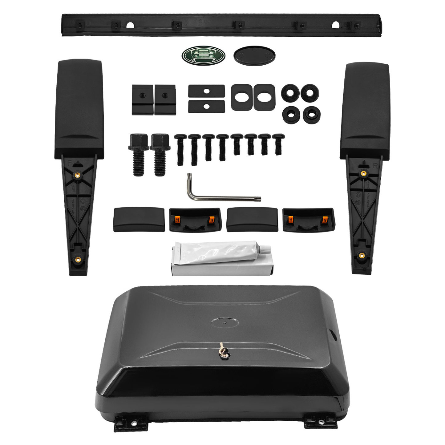 Exterior Side Toolbox Storage Box Fits for Land Rover Defender 110 2020-2025 Exterior Side Mounted Gear Carrier Toolbox w/Lock LR7510001