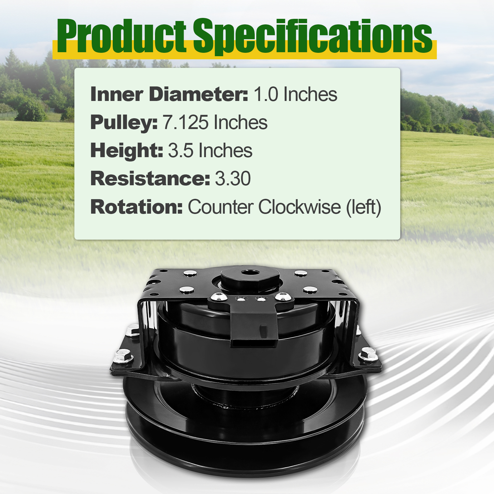 Electric PTO Clutch for Ariens Apex 48/52/60 for Gravely ZT HD 44/48/52/60 Pro-Turn Pro Turn Z48/Z52/Z60 for Ogura GT1.5-AR09