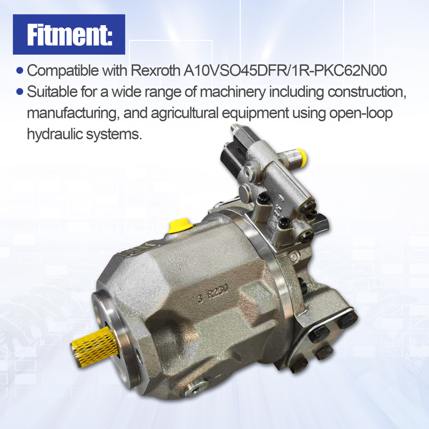 Hydraulic Pump Compatible with Rexroth A10VSO45DFR R902549812 