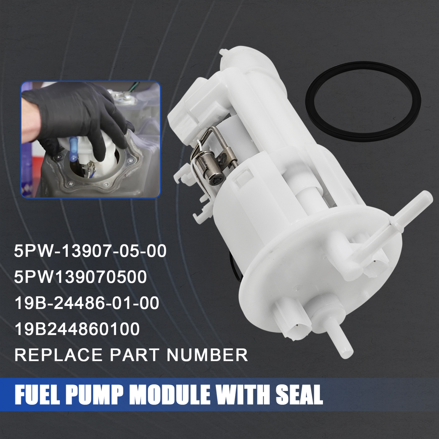 Fuel Pump Module Assembly with Seal for Yamaha YZF-R1 2002-2006 for YZF-R6 2003-2005 for YZF-R6S 2006-2009
