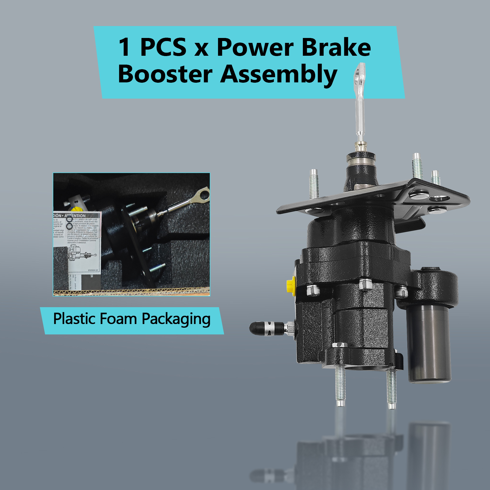 Power Brake Booster Assembly Fits for Chevrolet Silverado 2500 3500 Suburban 2500 Fits for GMC Sierra 2500 3500 Yukon XL 2007-2010