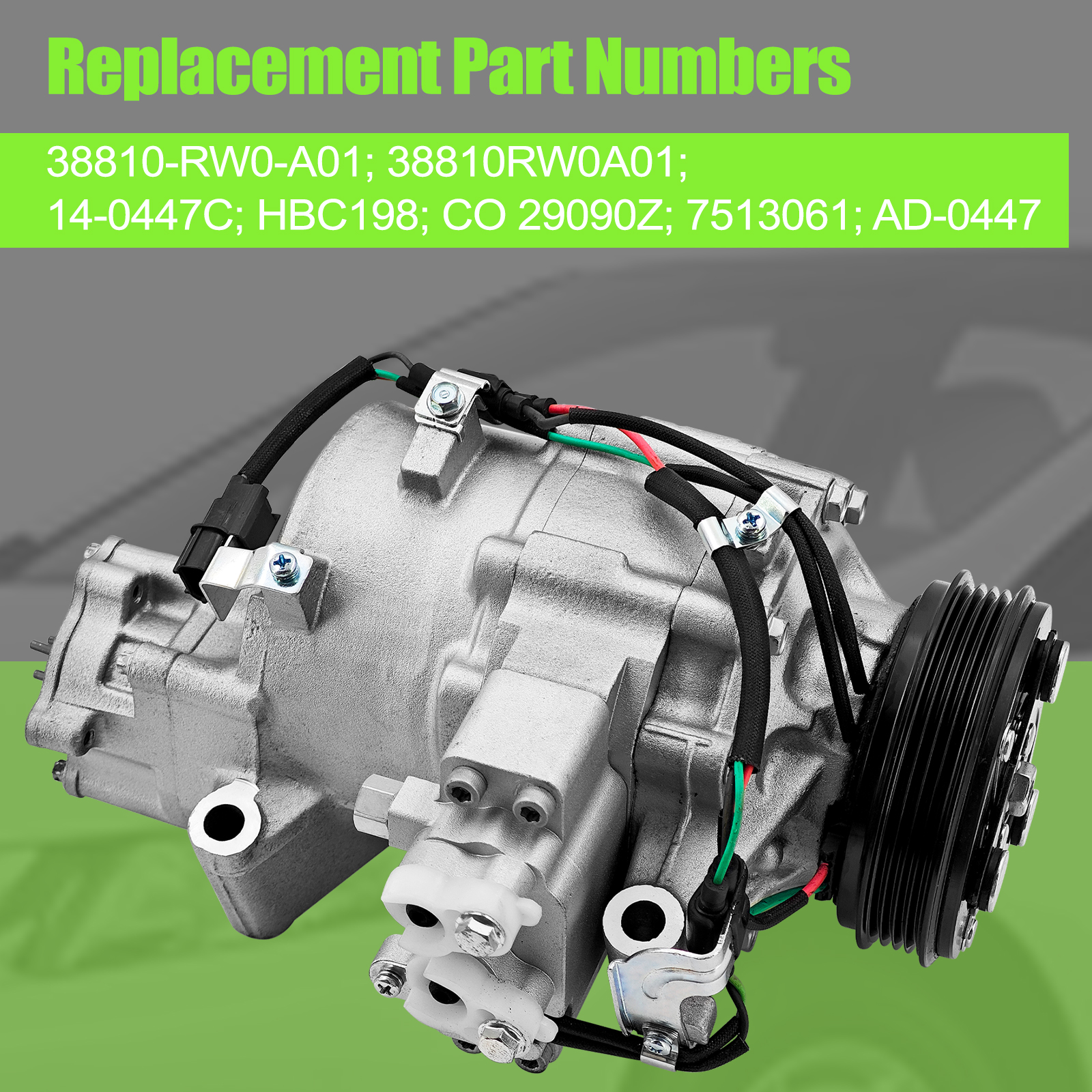 AC Air Conditioning Compressor Fits for Honda Civic 1.5L Hybrid 2012-2015 for Acura ILX 1.5L Hybrid 2013-2015