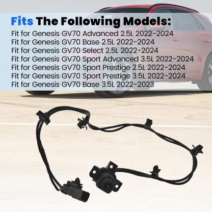 Front Grill View Park Assist Camera Compatible with Hyundai Genesis GV70 2.5L 3.5L 2022-2024