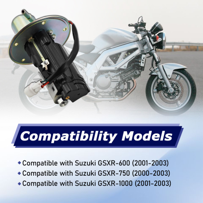 Fuel Pump Assembly 3 Pin Compatible With Suzuki GSXR 600 2001-2003, GSXR 750 2000-2003