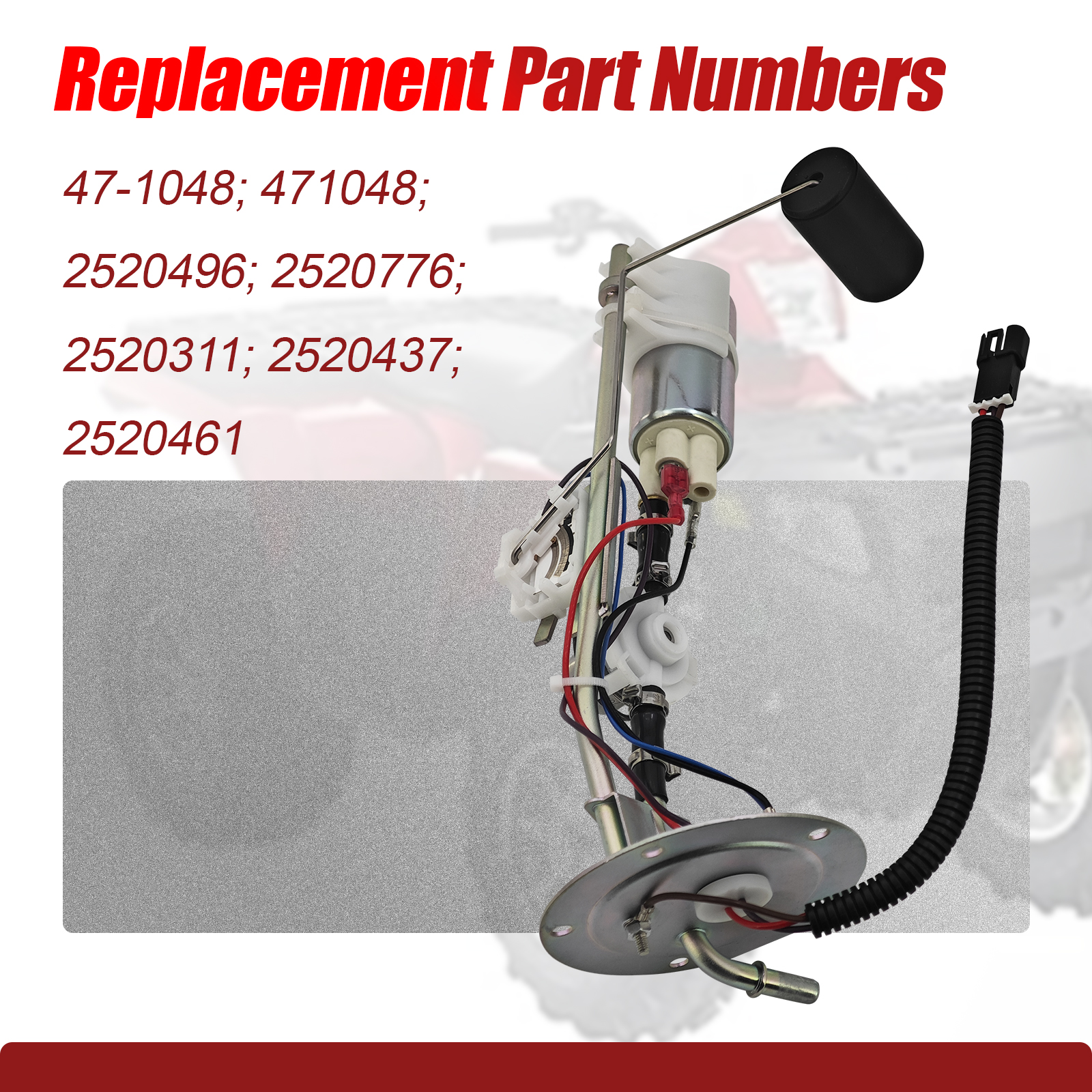 47-1048 5-Bolt Fuel Pump Assembly Fits for Polaris Sportsman 700 EFI 2006 2007 2008 Fuel Pump Module for Polaris Sportsman 800 EFI 2005-2008