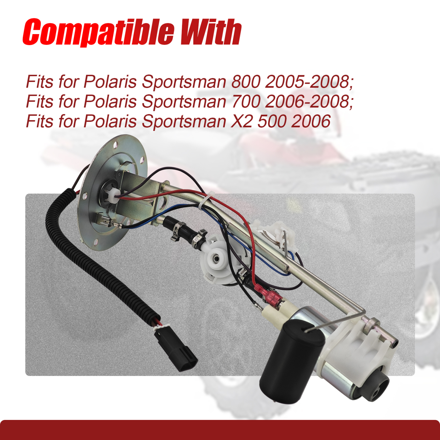 47-1048 5-Bolt Fuel Pump Assembly Fits for Polaris Sportsman 700 EFI 2006 2007 2008 Fuel Pump Module for Polaris Sportsman 800 EFI 2005-2008