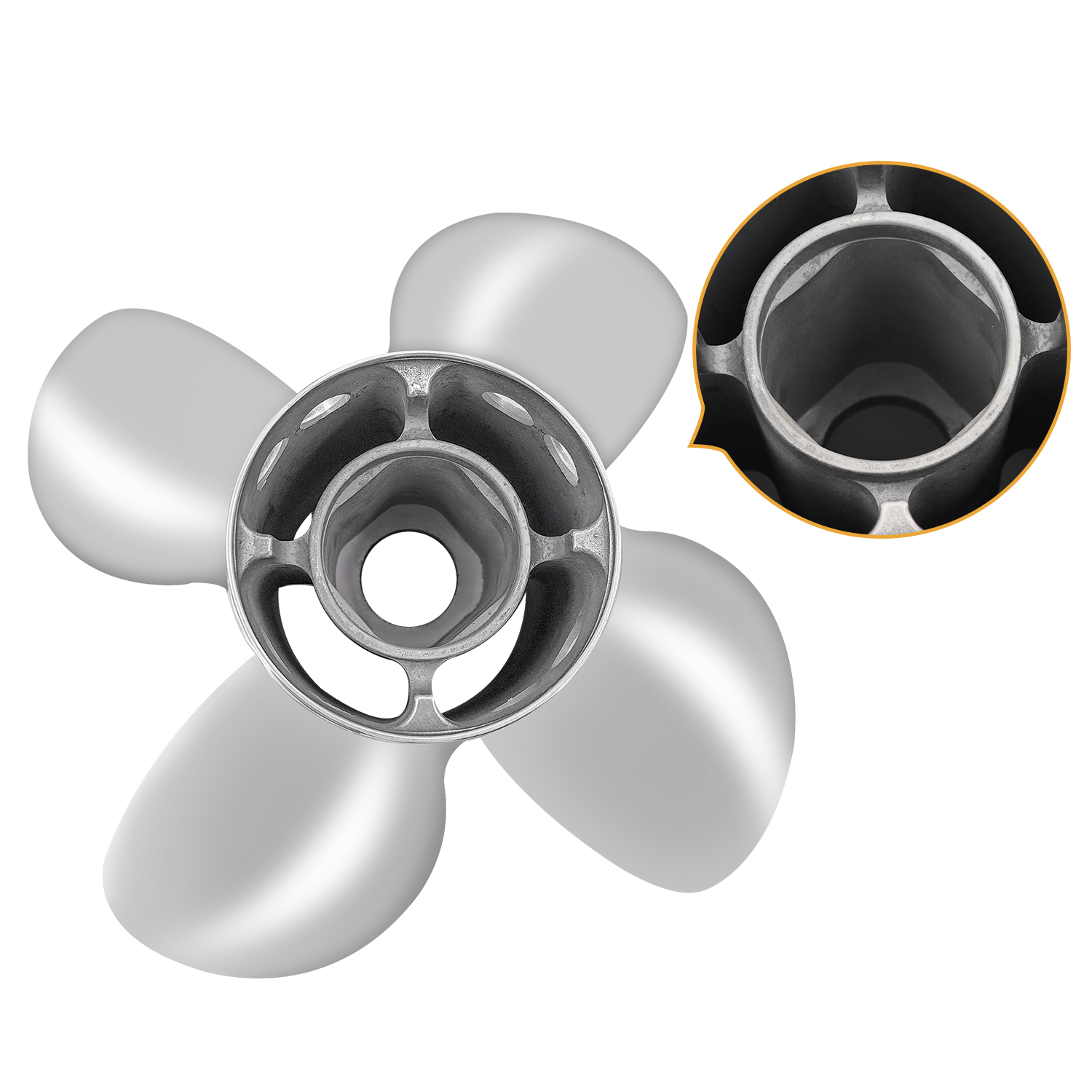 Propeller 14.5 x 24 Pitch Replacement for Mercury Fury 8M0114408, 8M0125100, 8M0151279