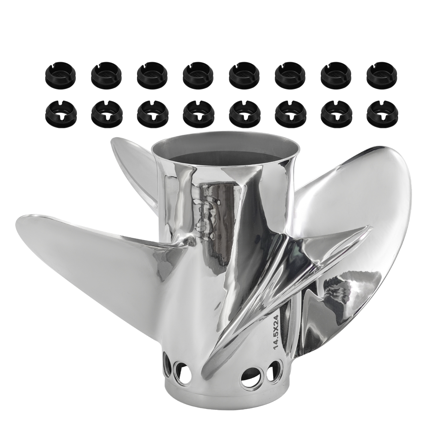 Propeller 14.5 x 24 Pitch Replacement for Mercury Fury 8M0114408, 8M0125100, 8M0151279