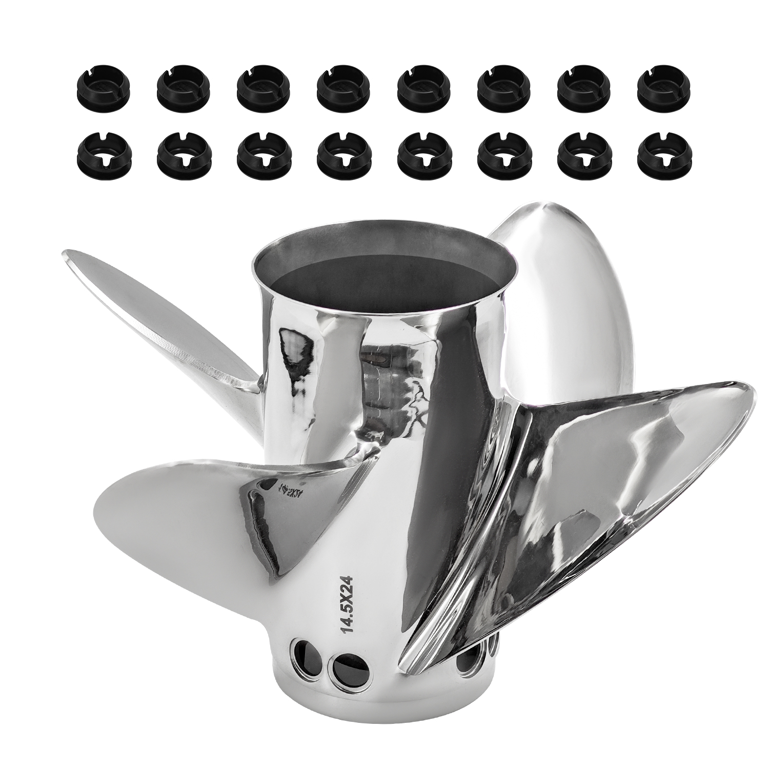 Propeller 14.5 x 24 Pitch Replacement for Mercury Fury 8M0114408, 8M0125100, 8M0151279