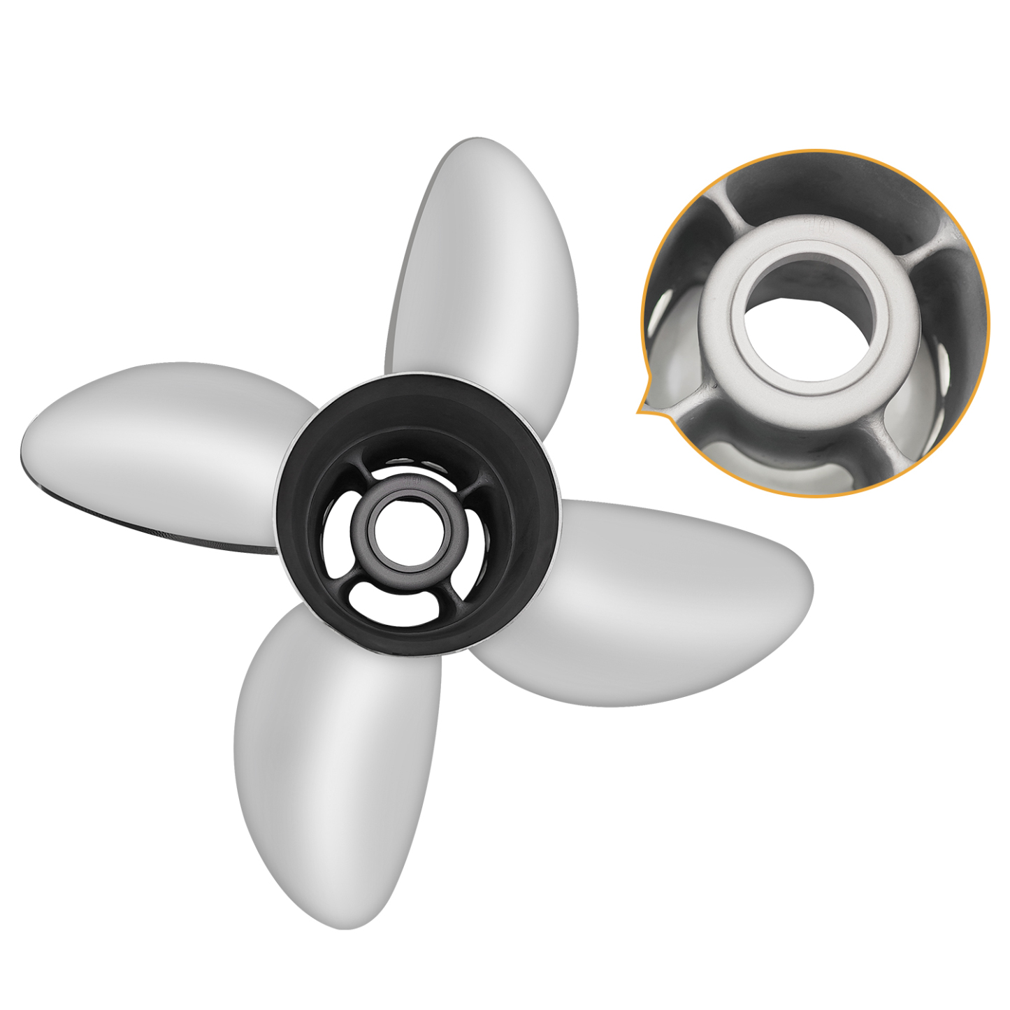Propeller 14.5 x 24 Pitch Replacement for Mercury Fury 8M0114408, 8M0125100, 8M0151279