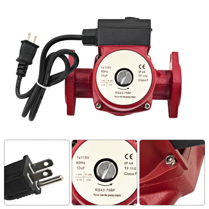 UP43-75BF Circulation Pump for Grundfos 115V 1/6HP 3-Speed Recirculating Pump