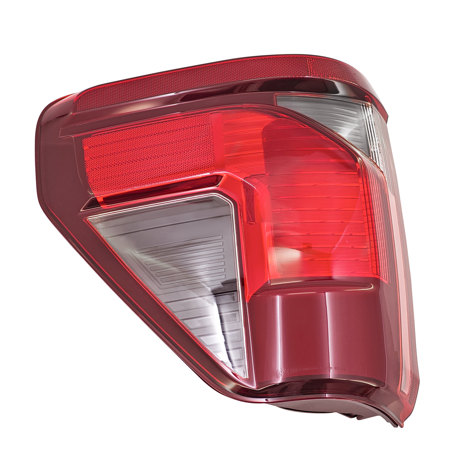 Left Halogen Tail Light Assembly w/Blind Spot (No Module) for Ford F150 2024-2025, 7+3 Pin Rear Brake Light with LED Reverse Lamp