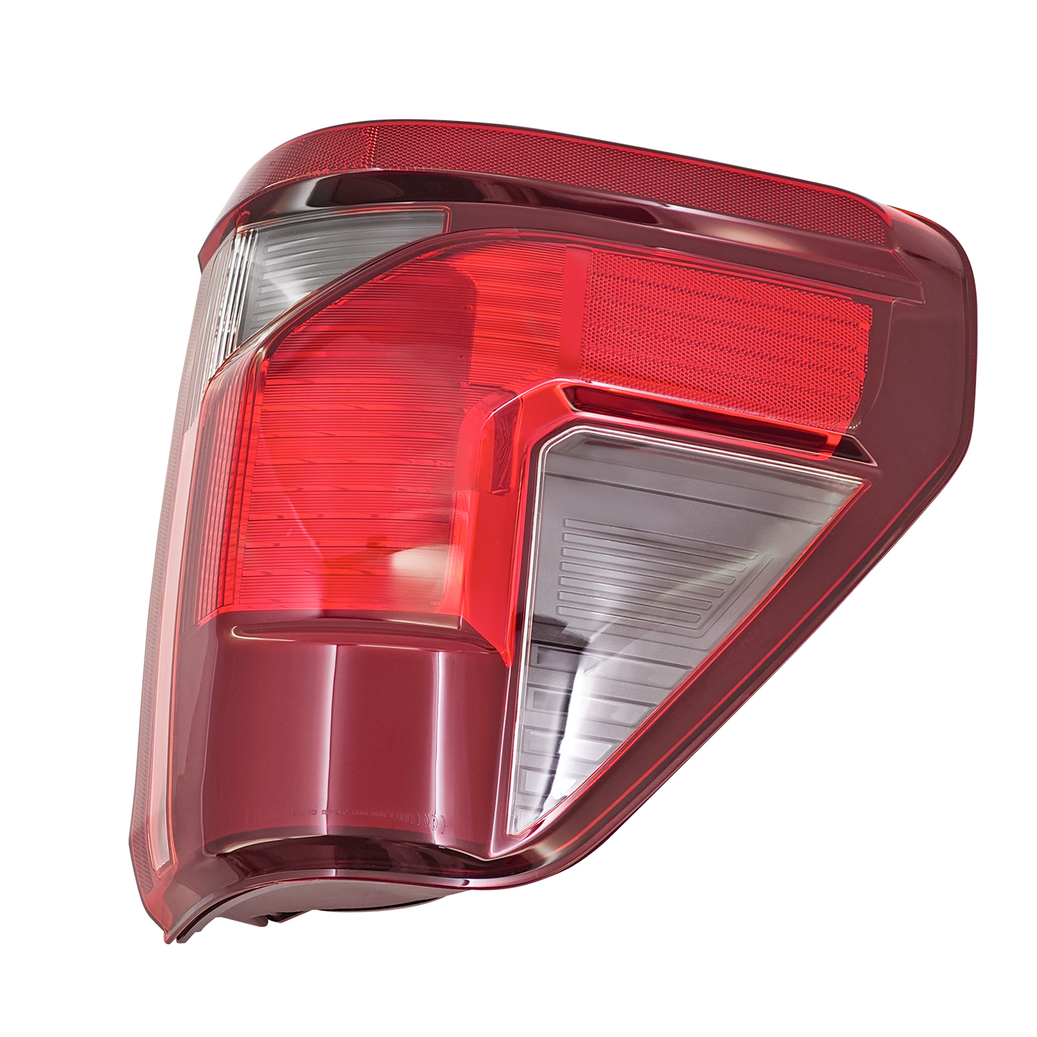 Right Halogen Tail Light Assembly w/Blind Spot (No Module) for Ford F150 2024-2025, 7+3 Pin Rear Brake Light with LED Reverse Lamp