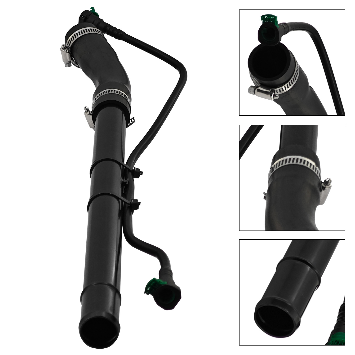 Gas Tank Fuel Filler Neck Pipe Hose Compatible with Jeep Wrangler 3.8L 2007-2011