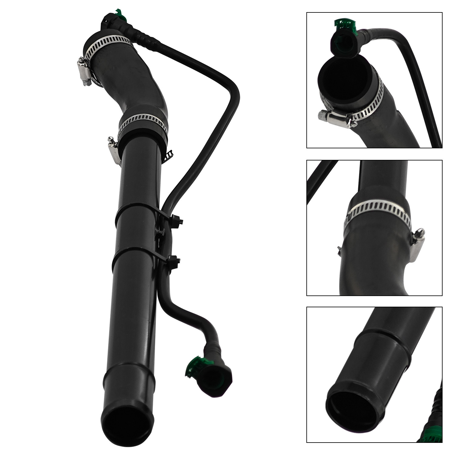 Gas Tank Fuel Filler Neck Pipe Hose Compatible with Jeep Wrangler 3.8L 2007-2011