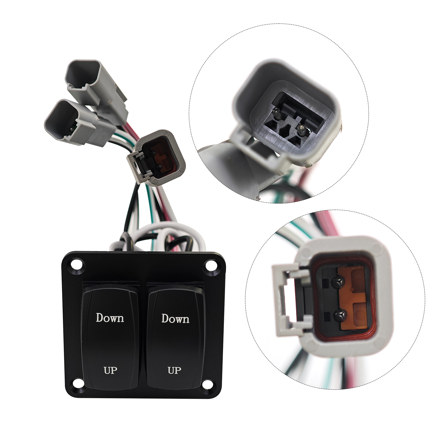 9" x 12" Standard Trim Tab Kit 12V Electric Trim Tabs for Boats Size 16ft to 25ft with Double Rocker Switches #15101-104