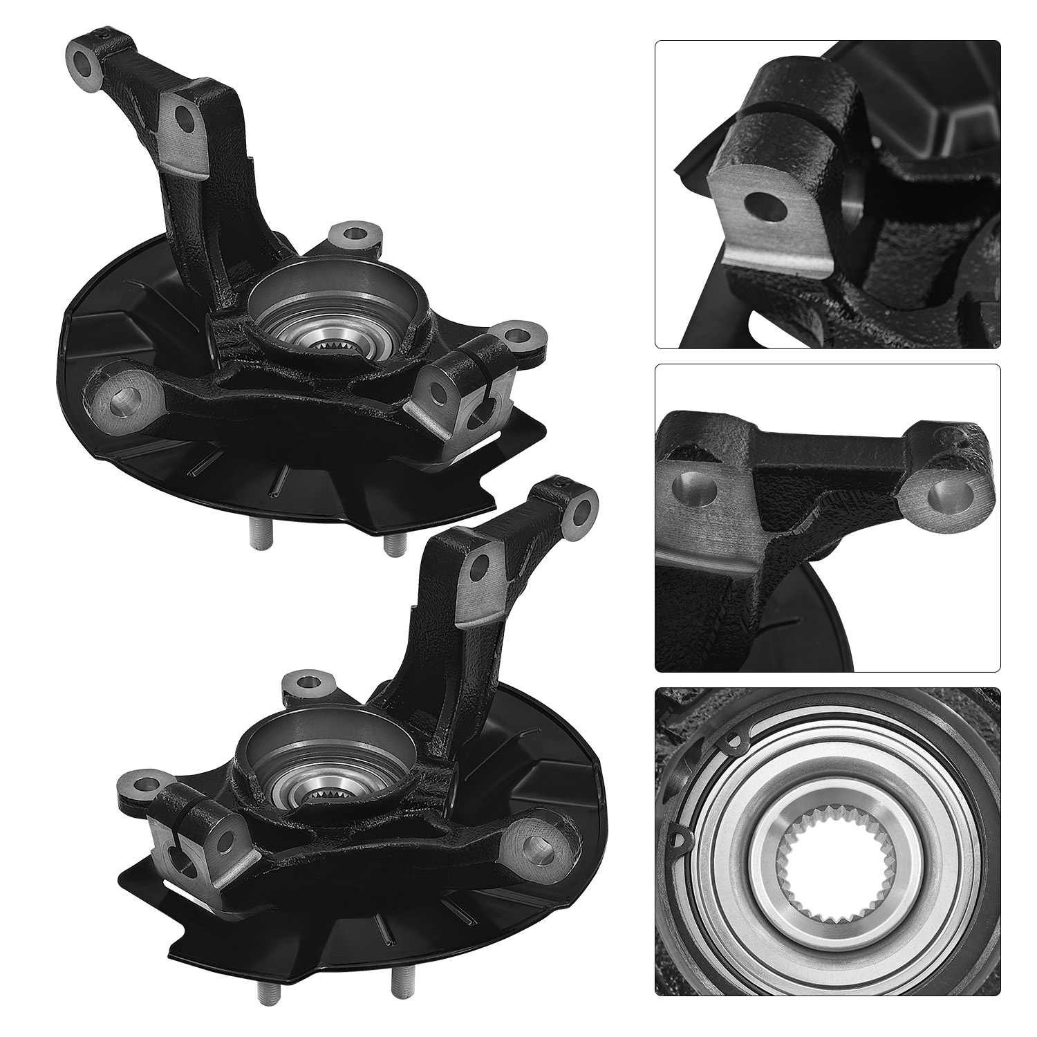 Front Left & Right Steering Knuckle Assembly Fits for Kia Soul 1.6L 2.0L 2014-2016